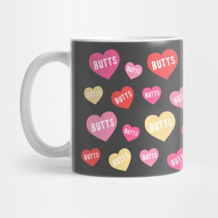 Valentines Day Butt Hearts Mug